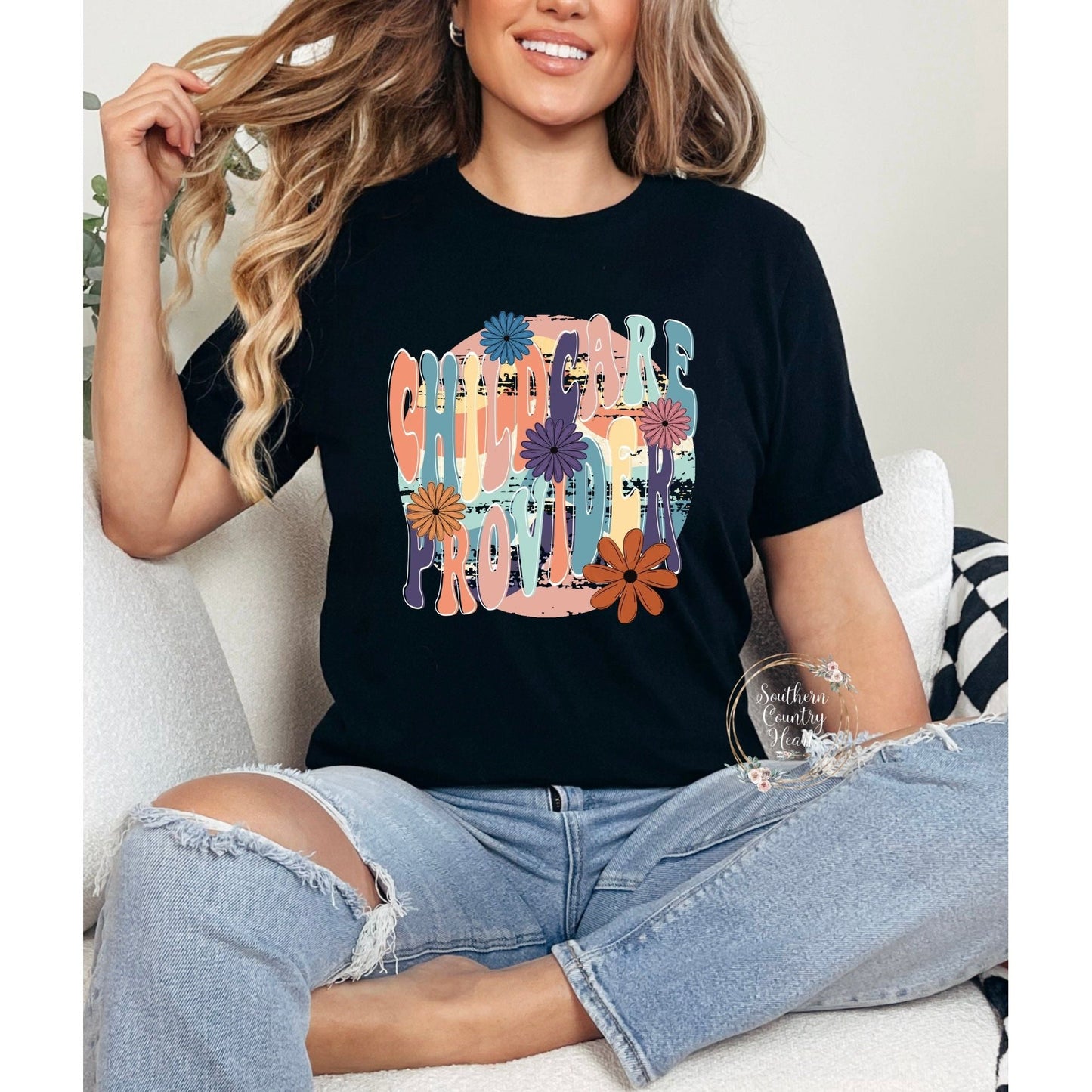 Boho Spirit Wear Childcare Tee - Shirt - southerncountryheart.com