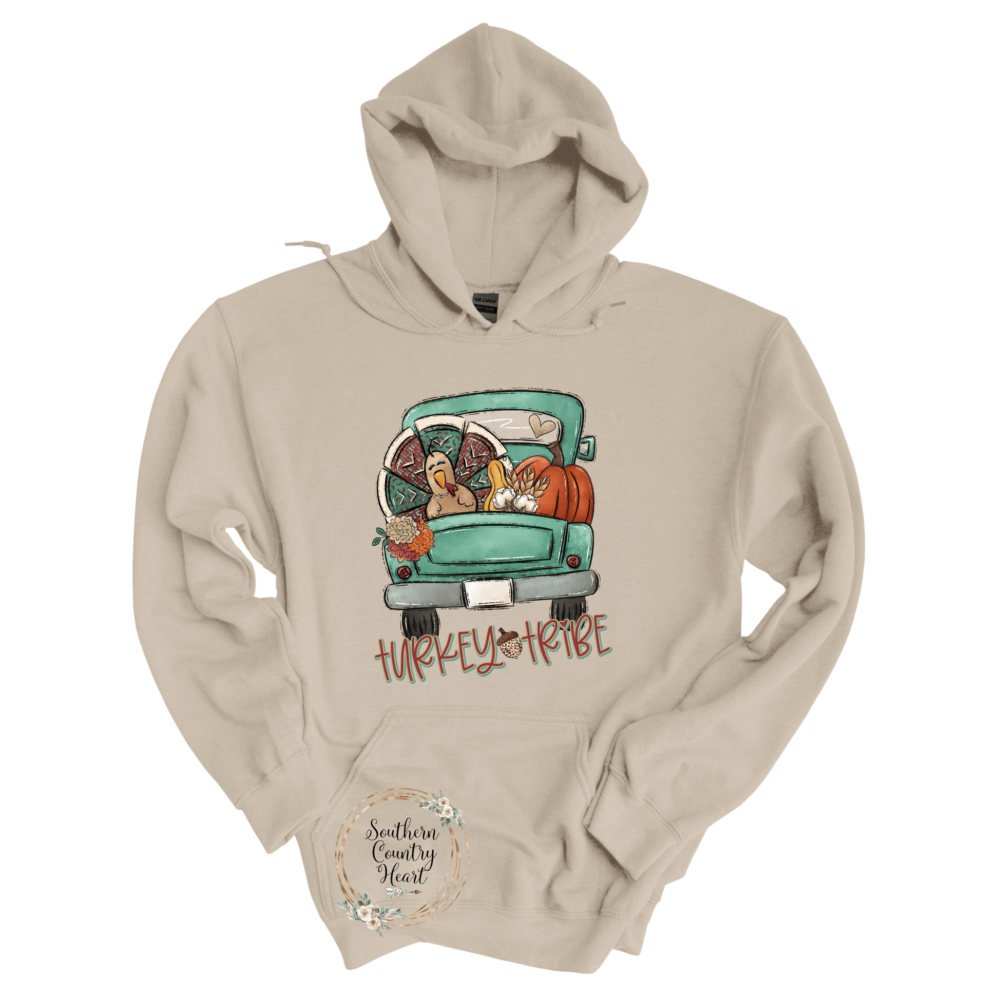 Turkey Tribe Hoodie - southerncountryheart.com