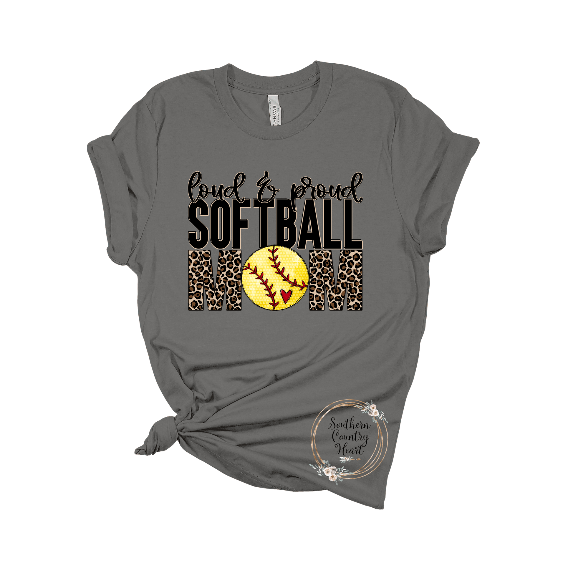 Loud & Proud Softball Mom Tee - Shirt - southerncountryheart.com
