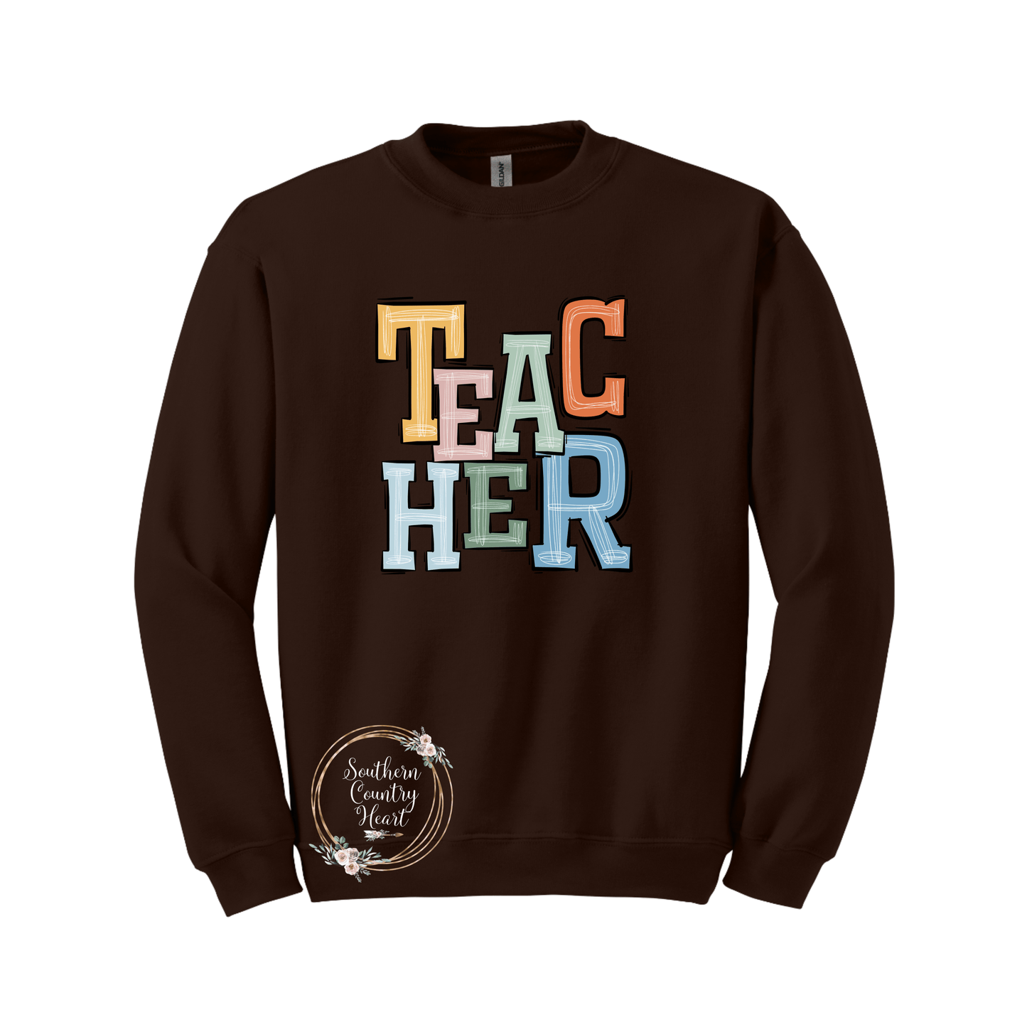 Boho Teacher Sweatshirt - southerncountryheart.com