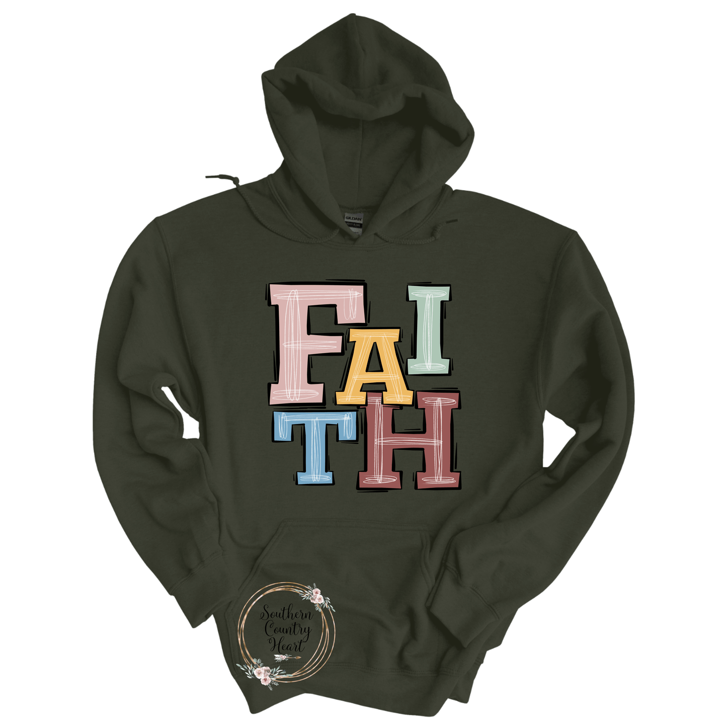 Boho Faith Hoodie - southerncountryheart.com