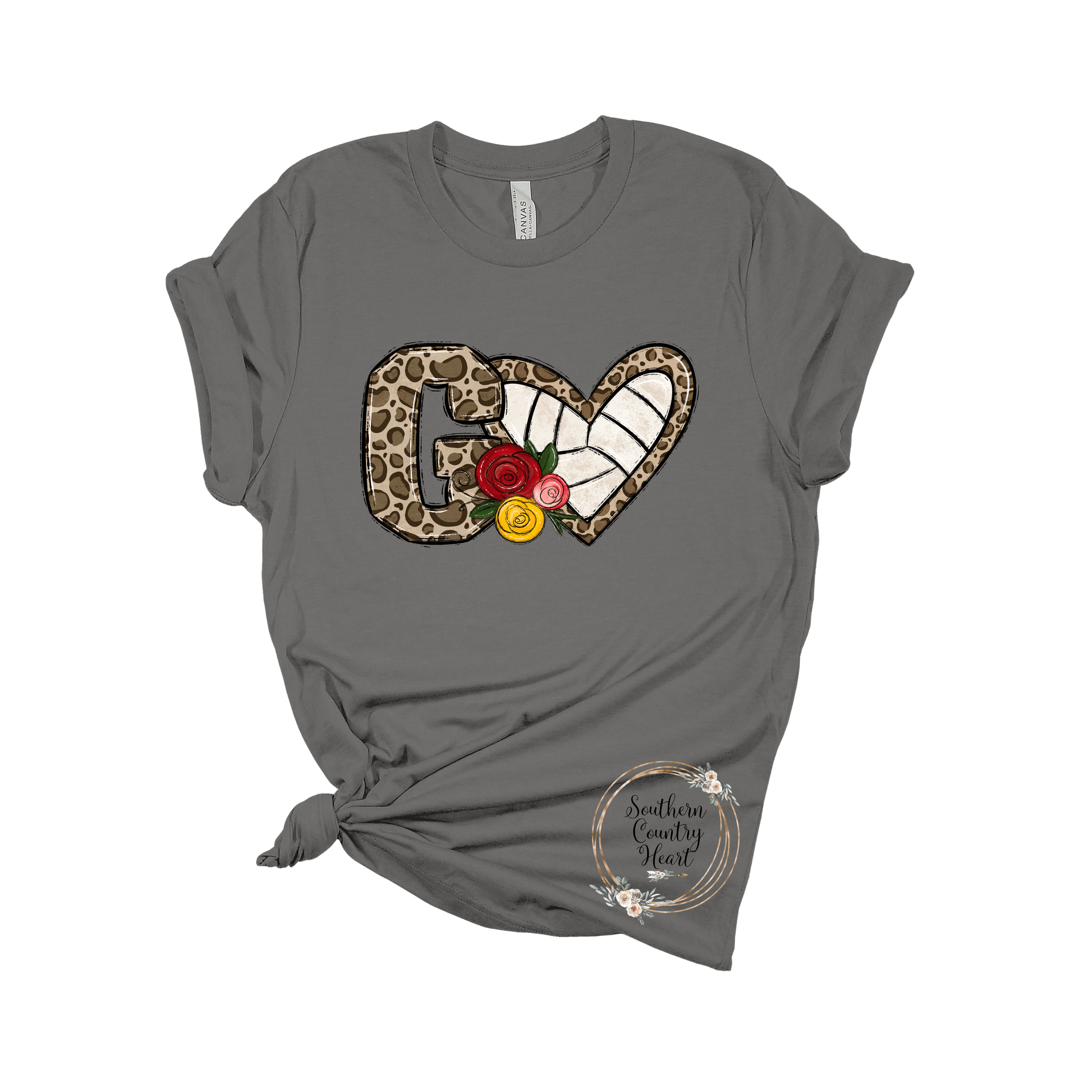 Go Hearts Volleyball Tee - Shirt - southerncountryheart.com