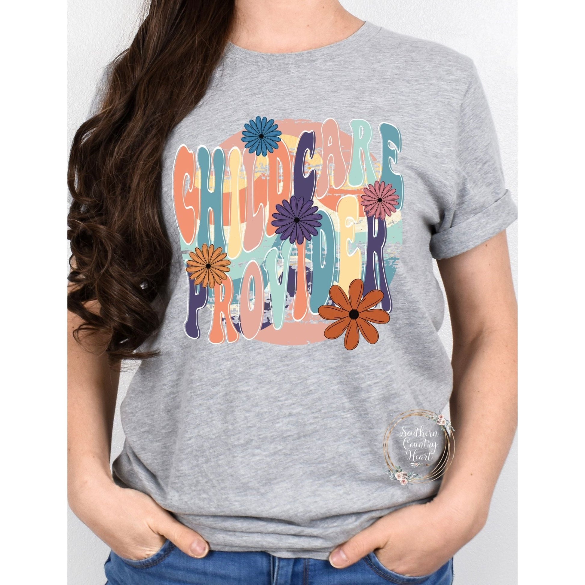 Boho Spirit Wear Childcare Tee - Shirt - southerncountryheart.com