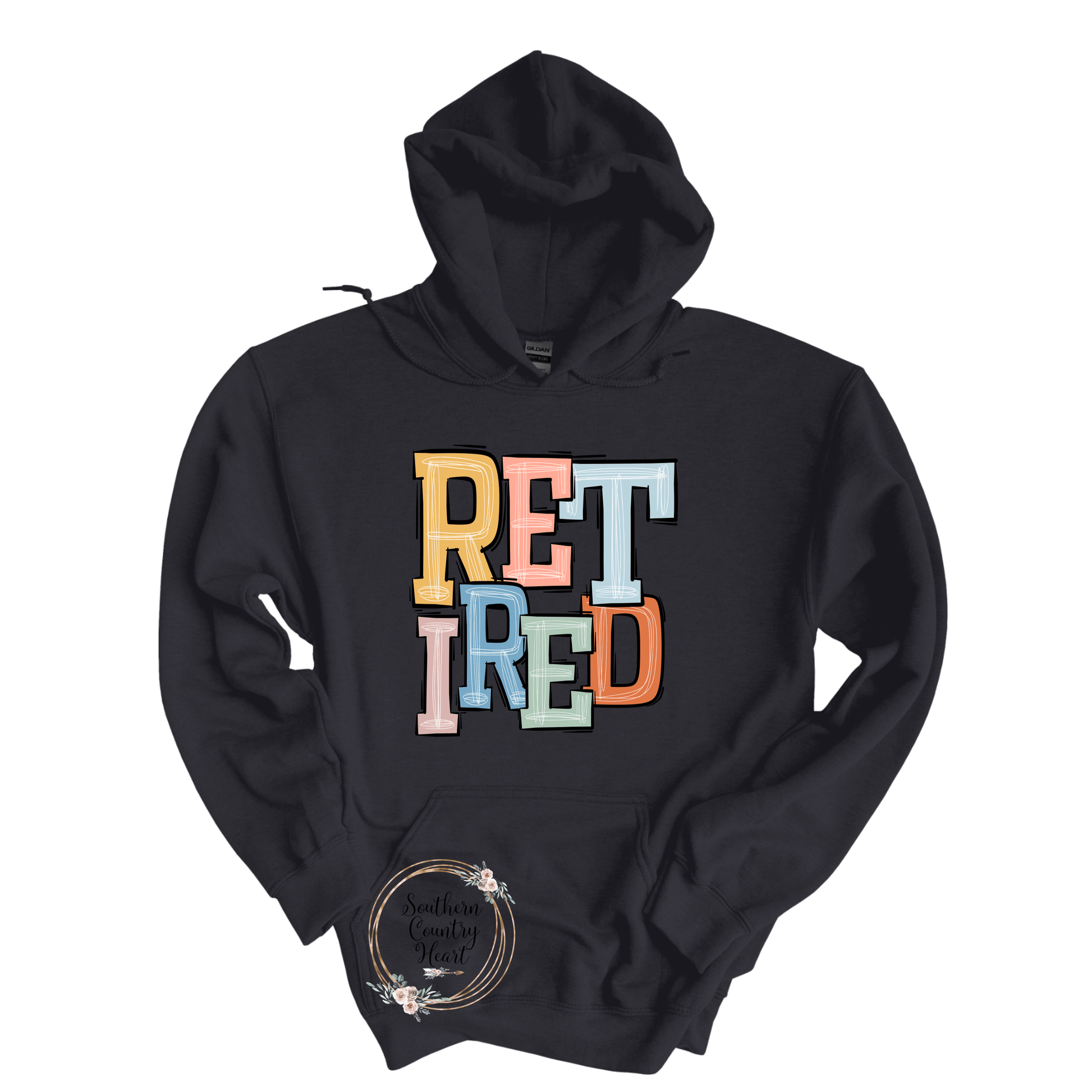 Boho Retired Hoodie - southerncountryheart.com