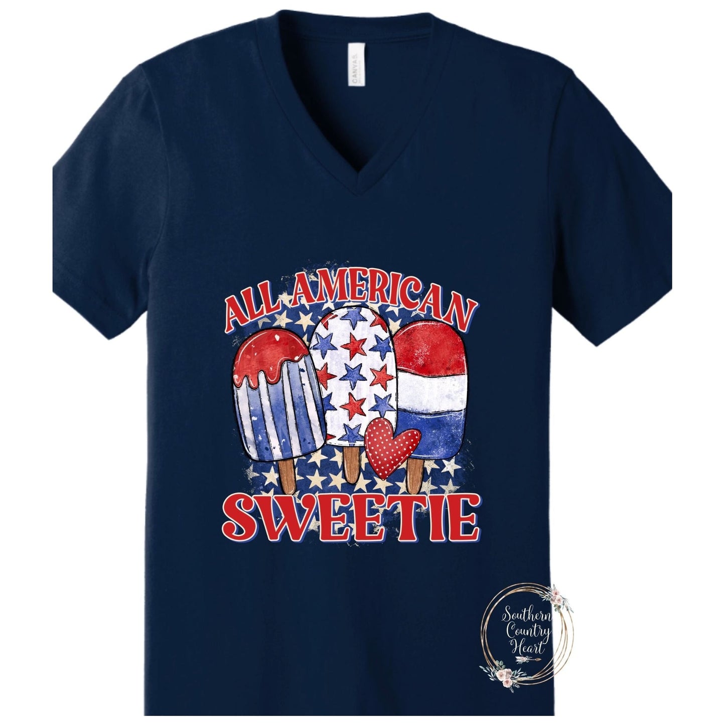 All American Sweetie Tee - Shirt - southerncountryheart.com