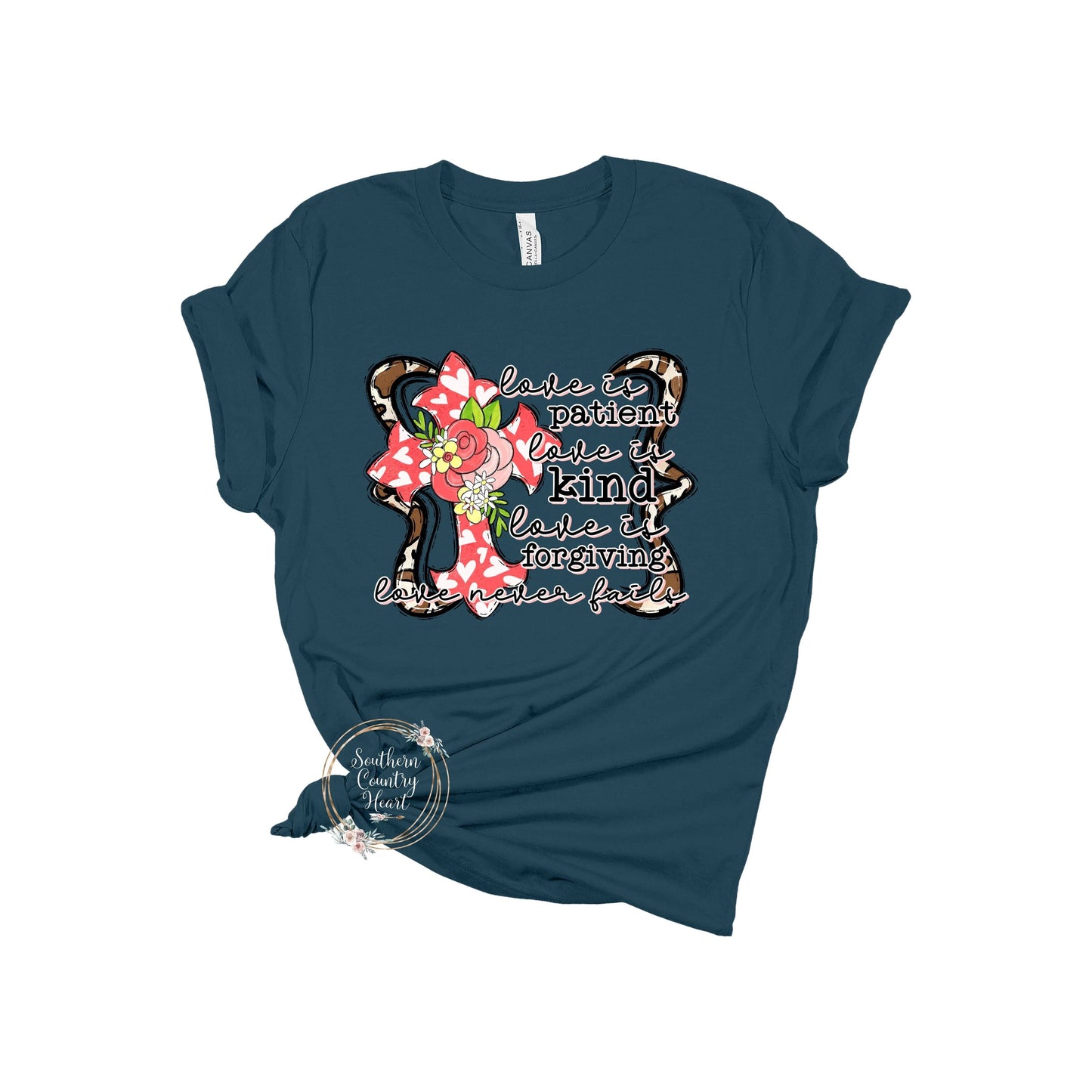 Love is Patient Love is Kind Tee - Shirt - southerncountryheart.com