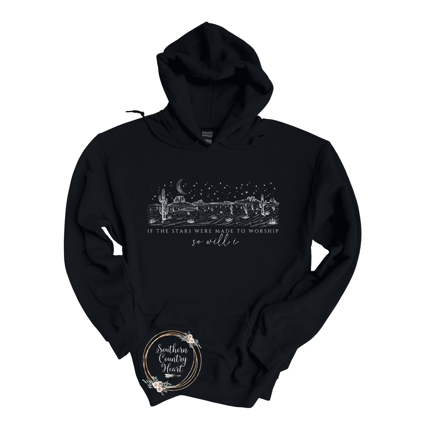 If The Stars Were Made To Worship Hoodie - southerncountryheart.com