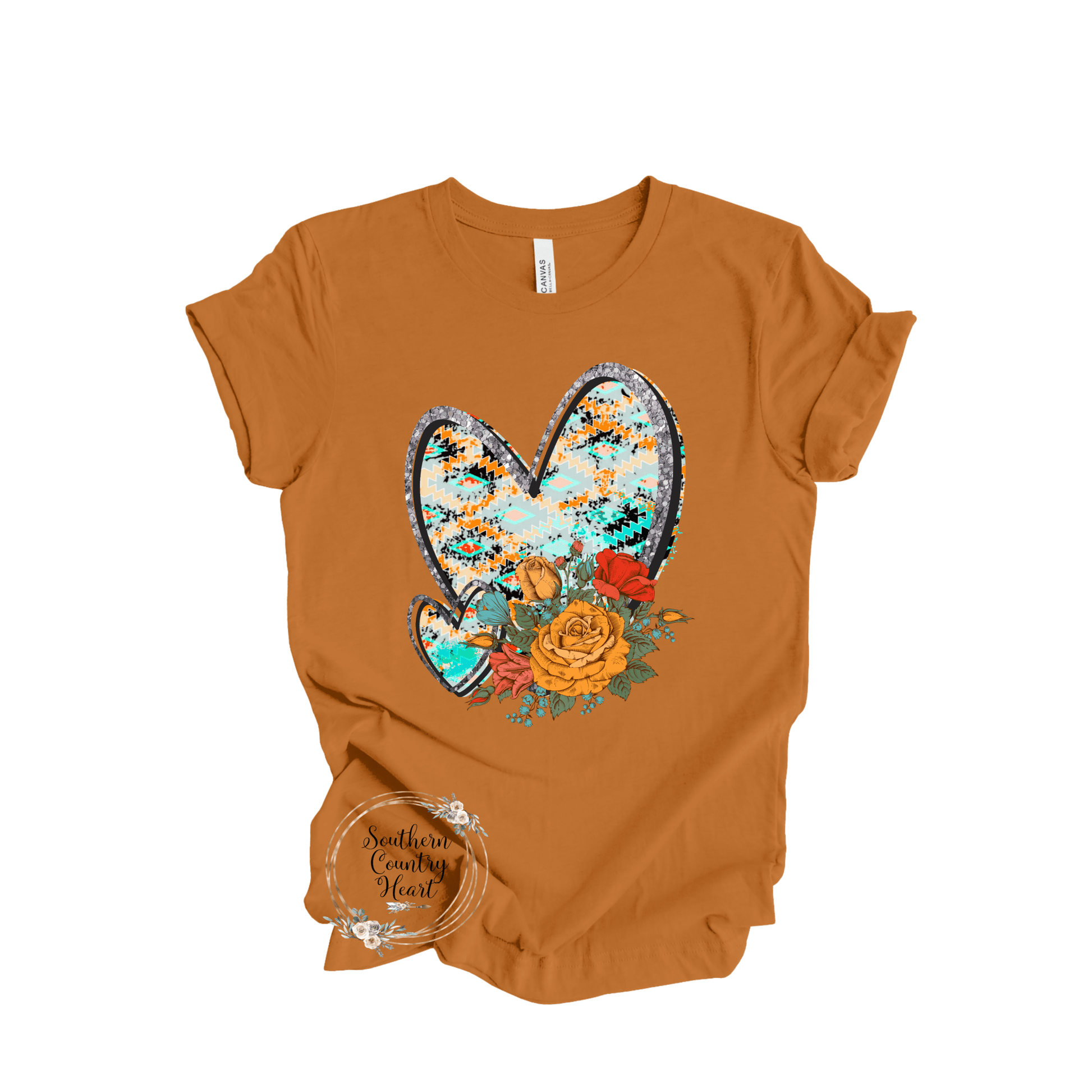 Funky Western Heart Tee - Shirt - southerncountryheart.com