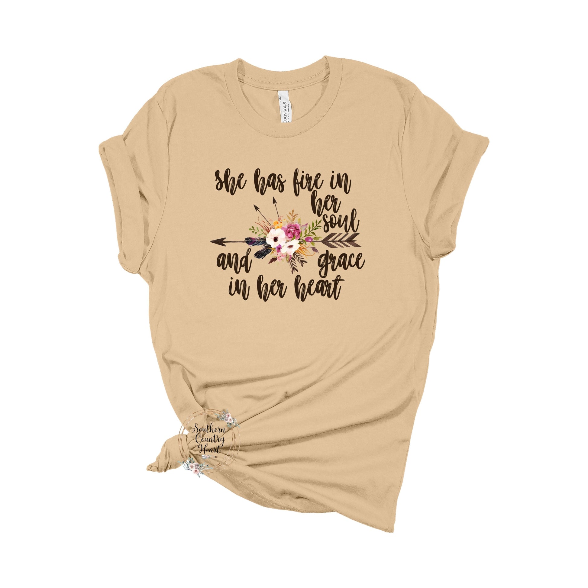 She Has Fire in Her Soul Tee - Shirt - southerncountryheart.com