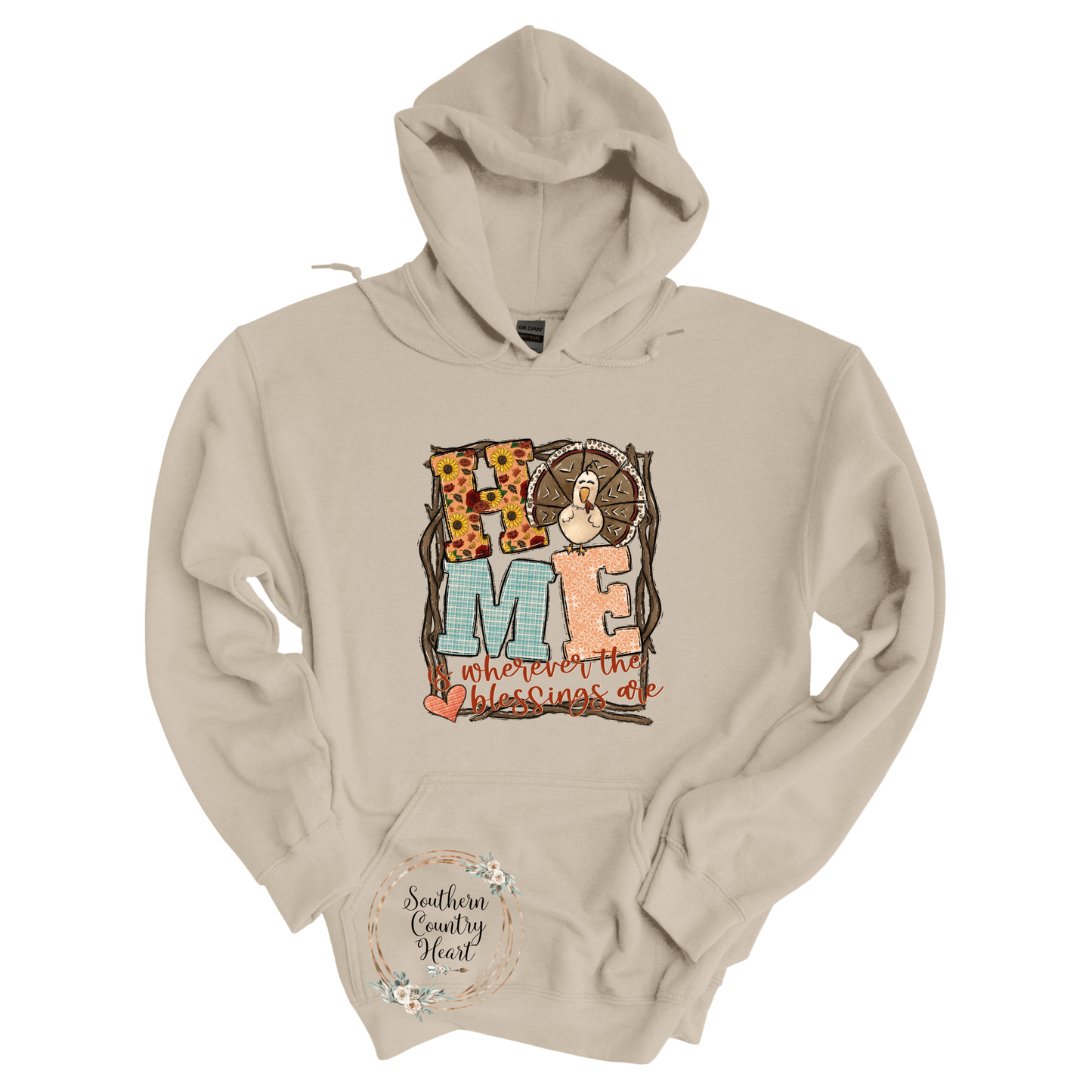 Home Is Where The Blessings Are Hoodie - southerncountryheart.com
