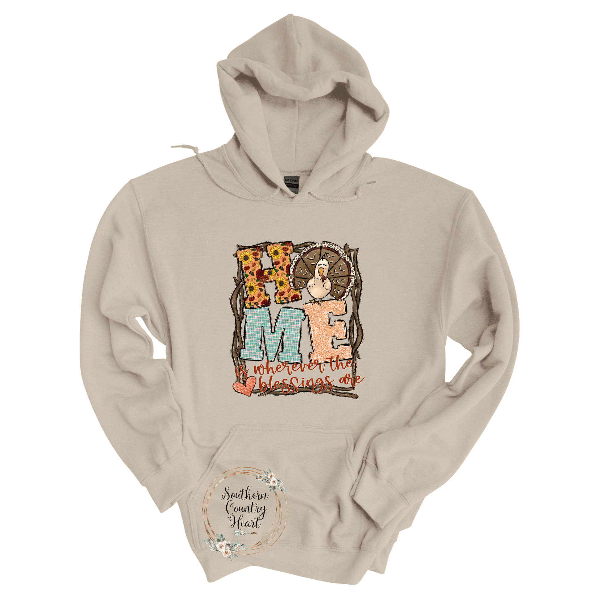 Home Is Where The Blessings Are Hoodie - southerncountryheart.com