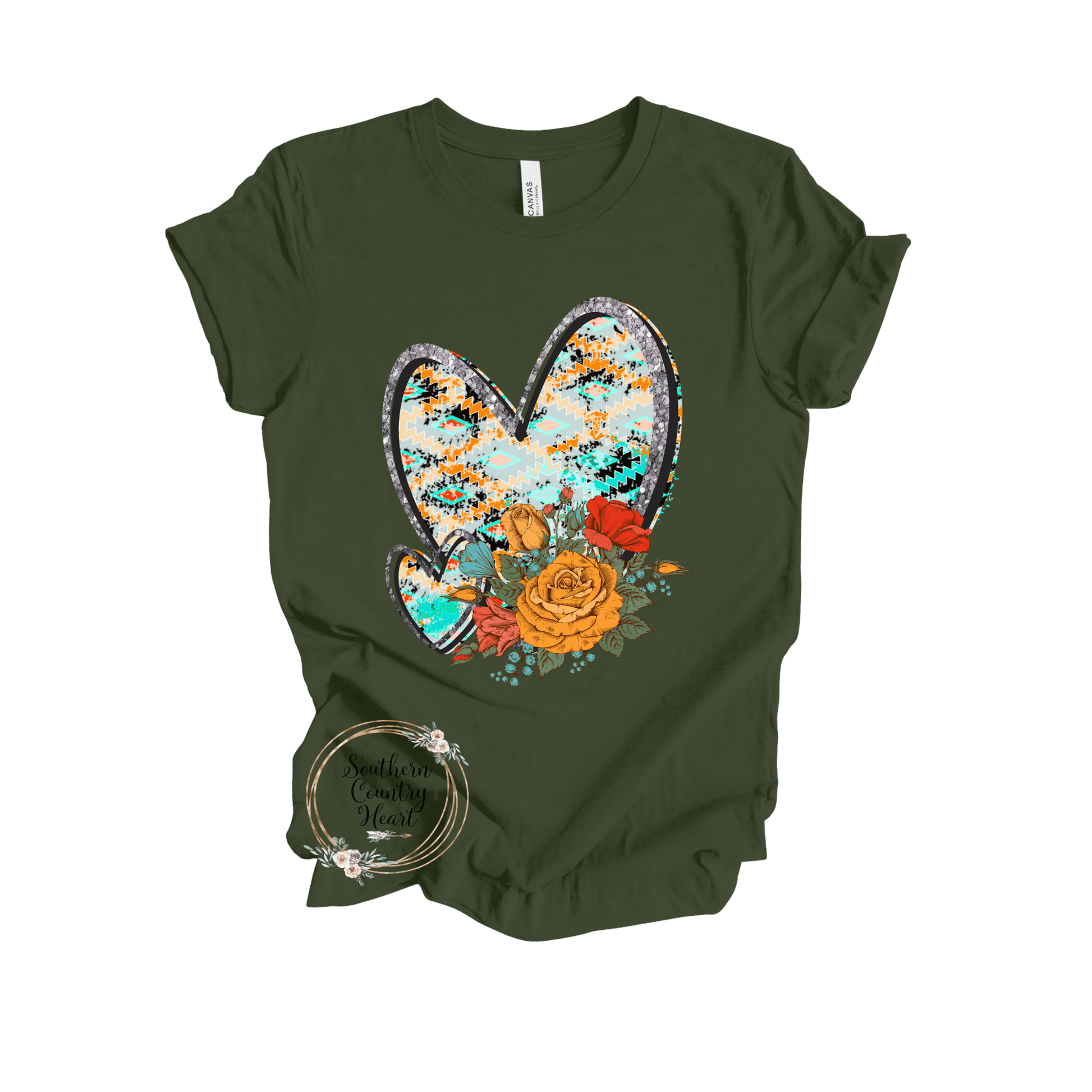 Funky Western Heart Tee - Shirt - southerncountryheart.com