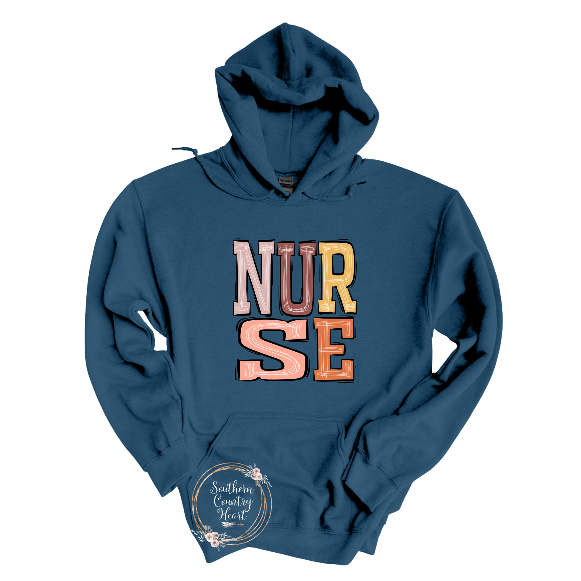 Boho Nurse Hoodie - southerncountryheart.com