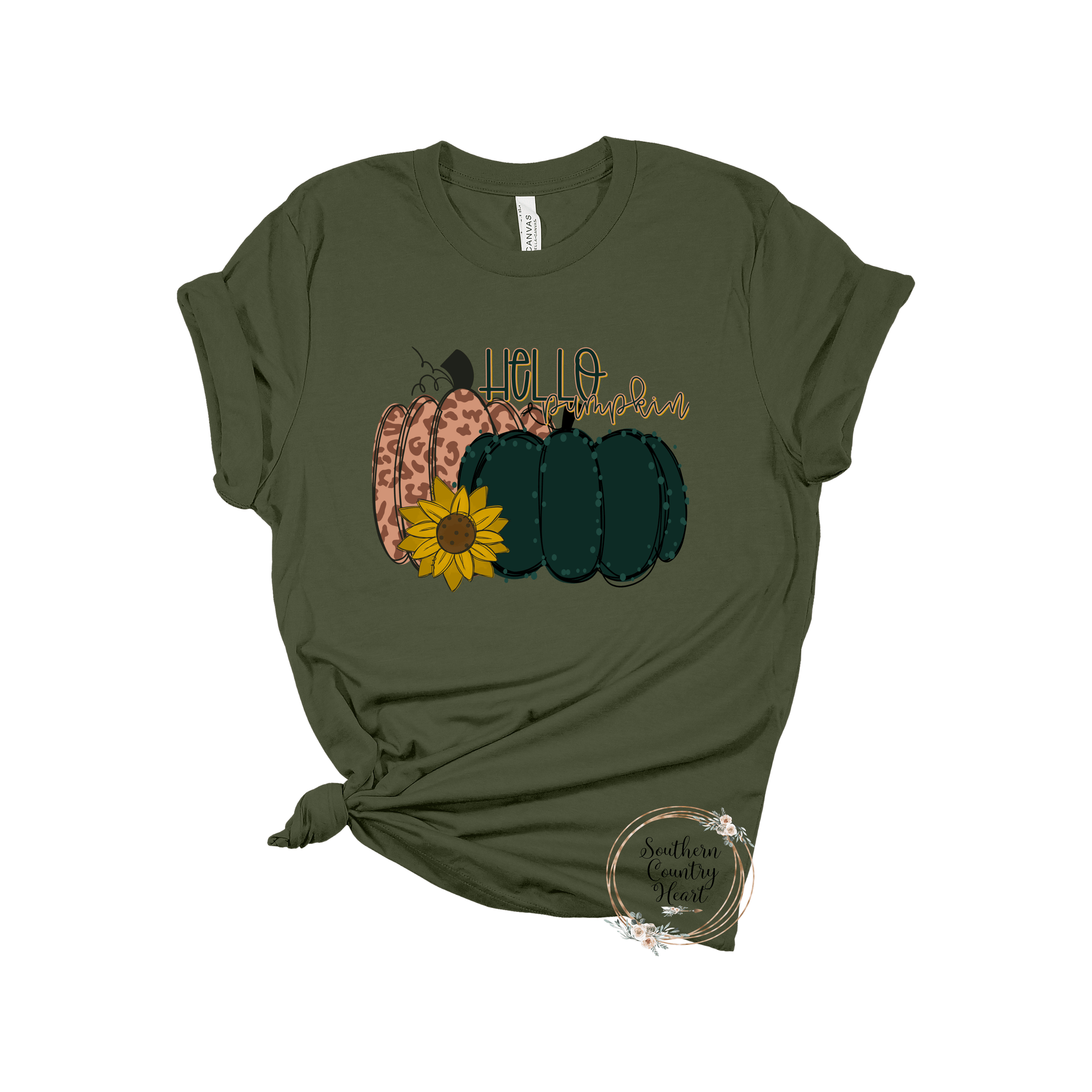 Hello Pumpkin Tee - Shirt - southerncountryheart.com