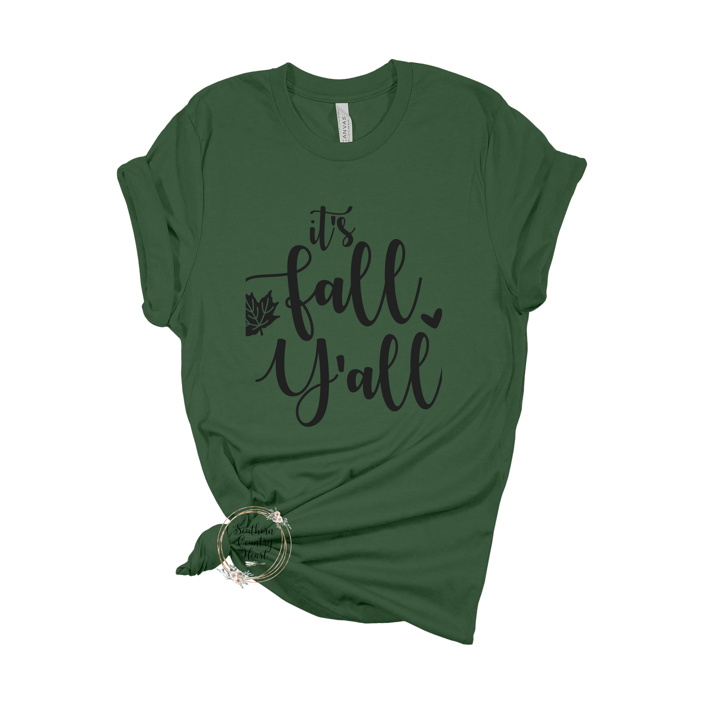 It's Fall Y'all Tee - Shirt - southerncountryheart.com