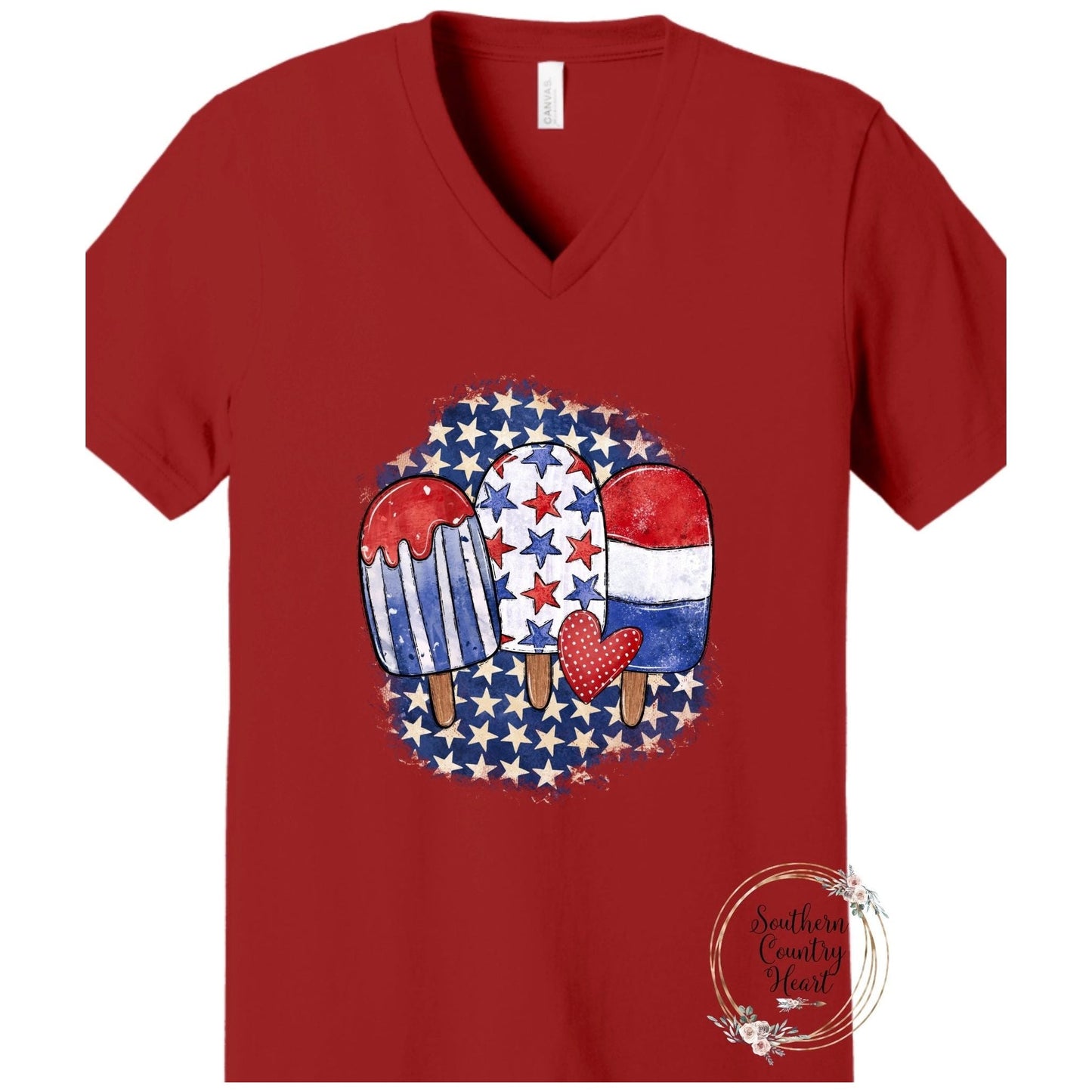 Patriotic Popsicles Trio Tee - Shirt - southerncountryheart.com