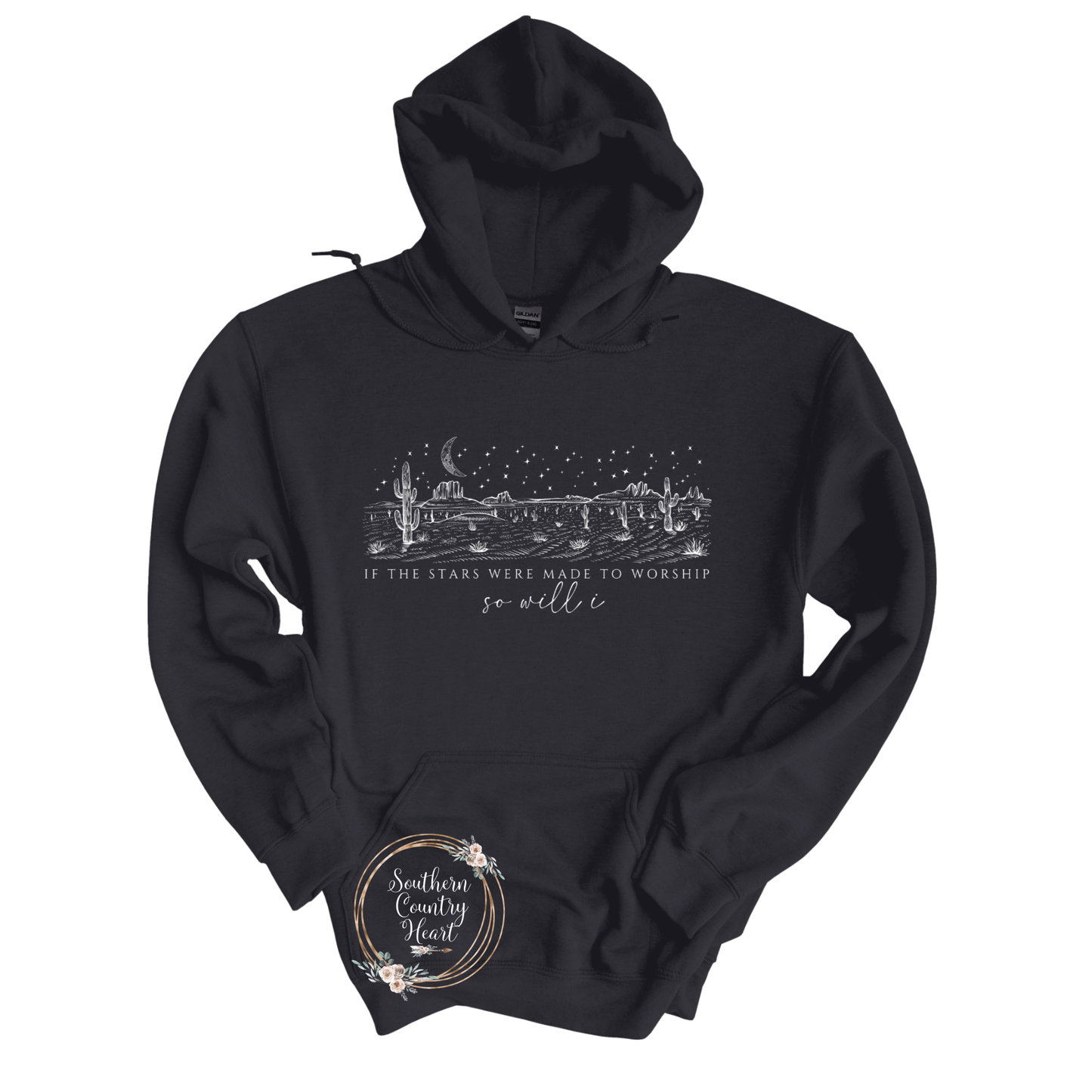 If The Stars Were Made To Worship Hoodie - southerncountryheart.com