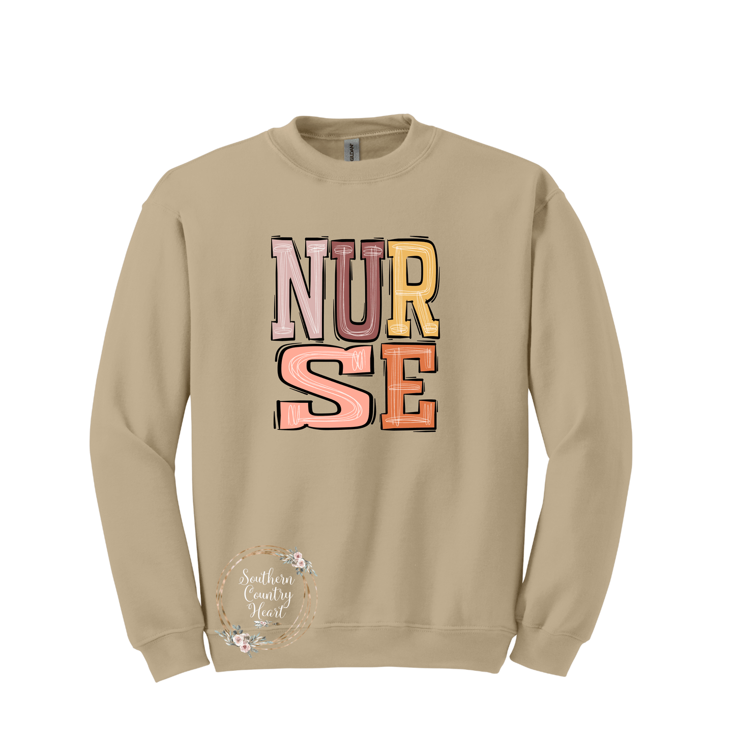 Boho Nurse Sweatshirt - southerncountryheart.com