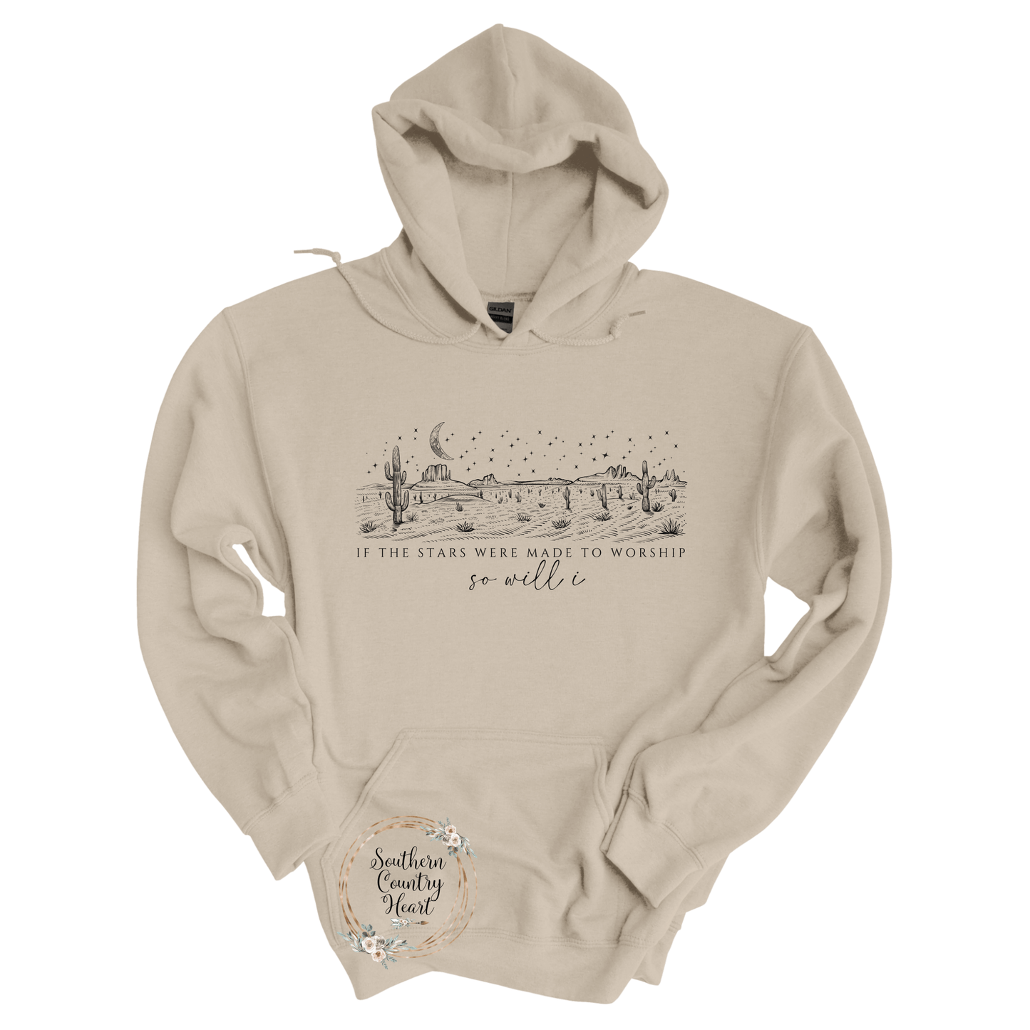 If The Stars Were Made To Worship Hoodie - southerncountryheart.com