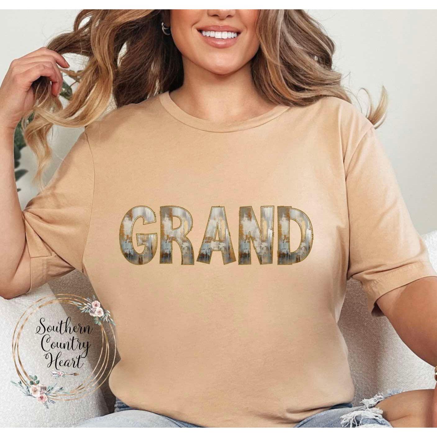 Rustic Painted Neutral Grand Tee - Shirt - southerncountryheart.com