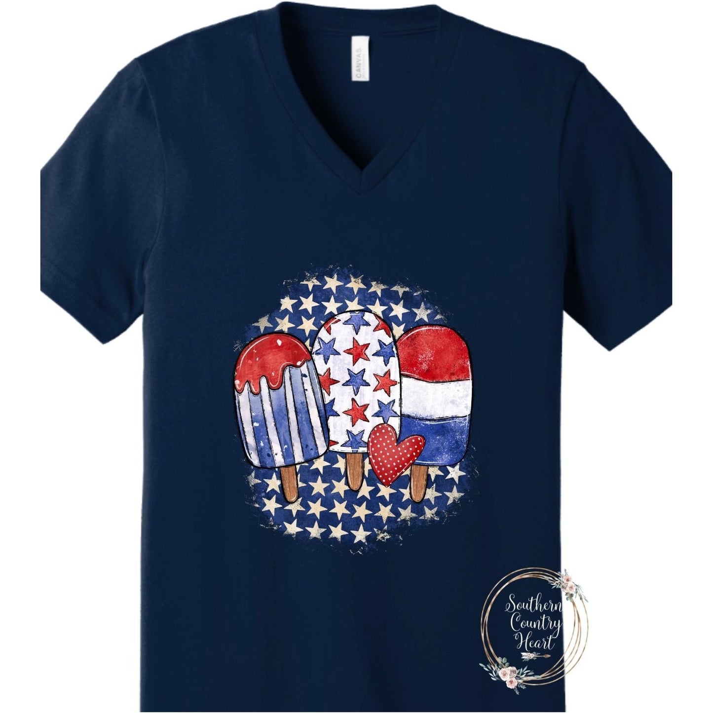Patriotic Popsicles Trio Tee - Shirt - southerncountryheart.com