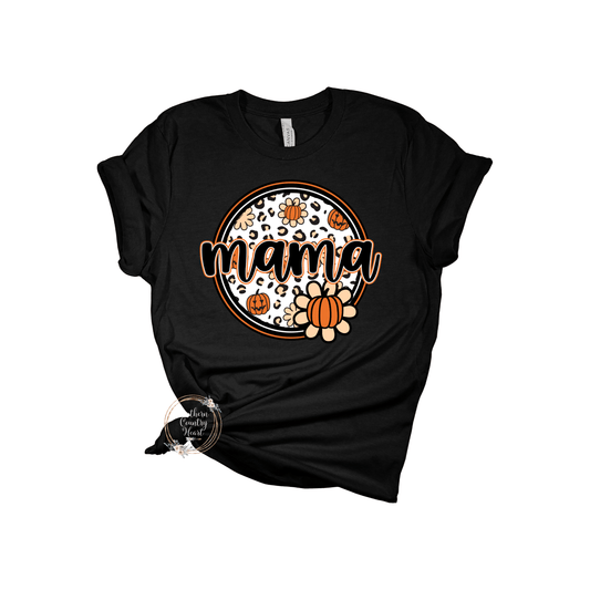 Pumpkin Circle Mama Tee - Shirt - southerncountryheart.com