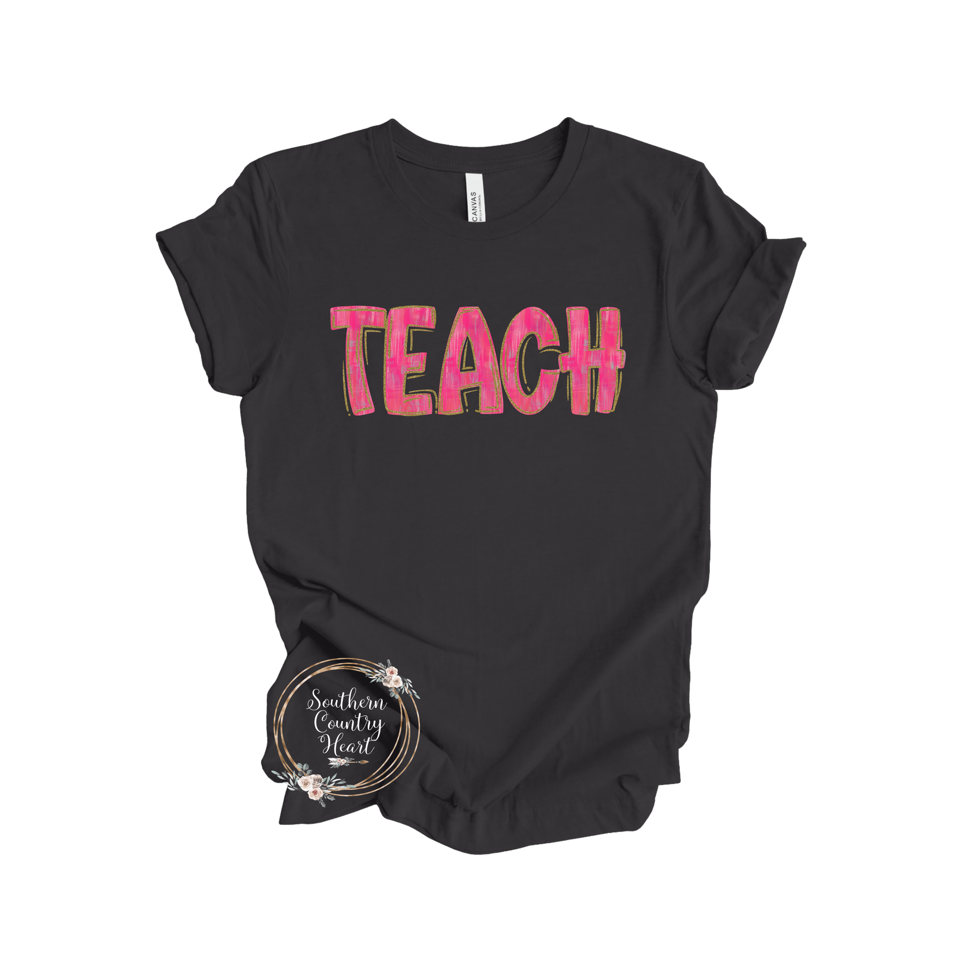 Teach Pink Tee - Shirt - southerncountryheart.com