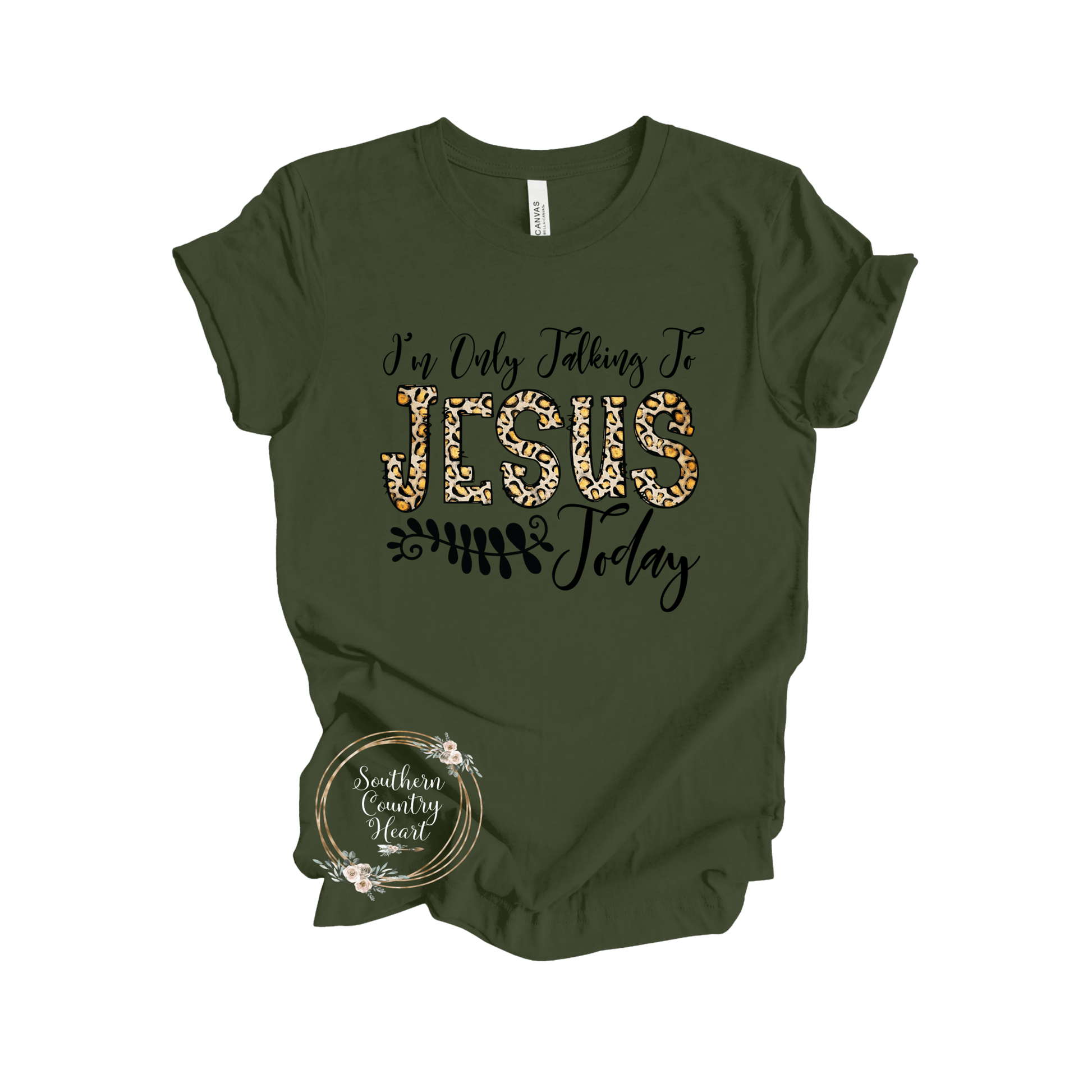 I'm Only Talking to Jesus Today Tee - Shirt - southerncountryheart.com