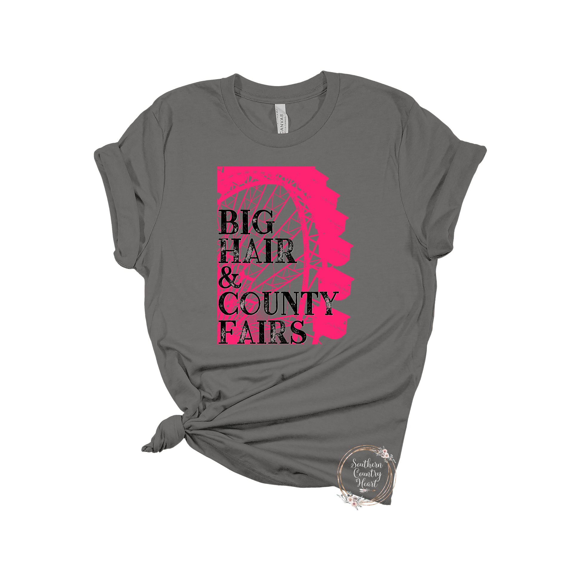 Big Hair and County Fair Tee - Shirt - southerncountryheart.com