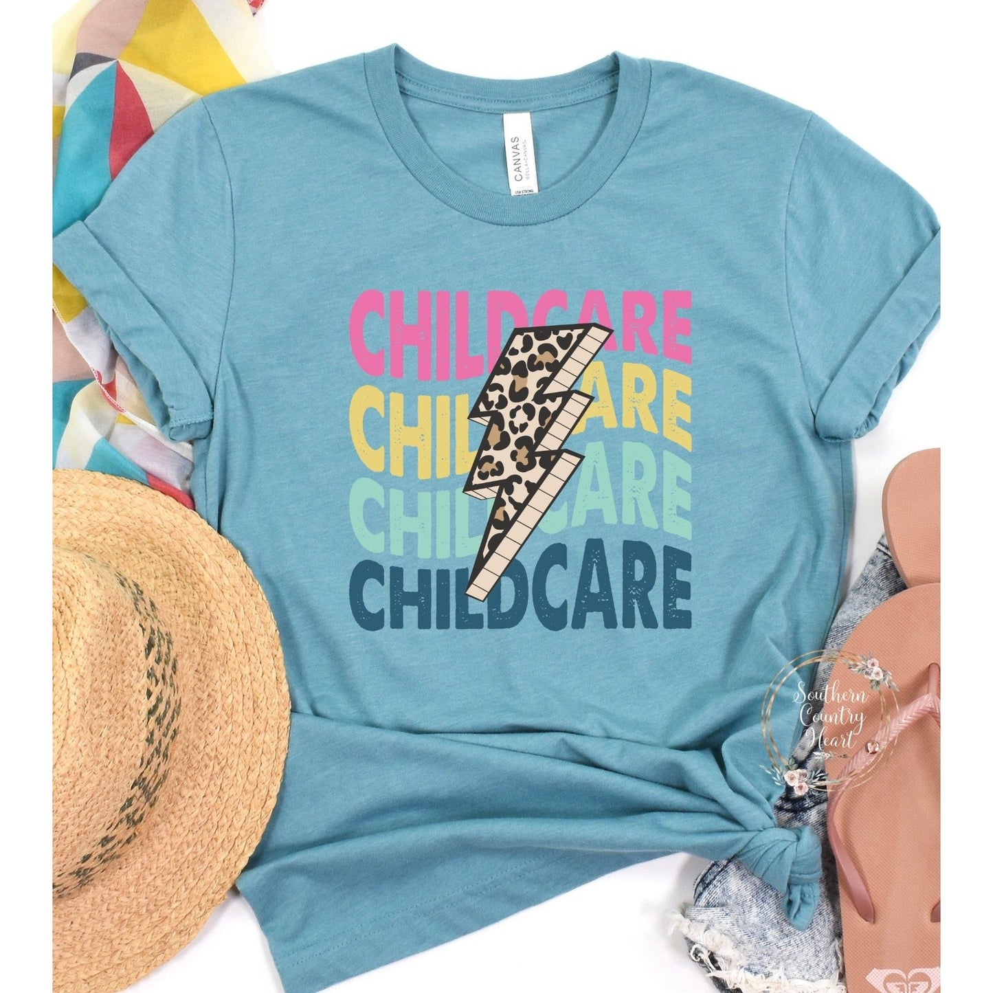 Childcare Bolt Tee - Shirt - southerncountryheart.com