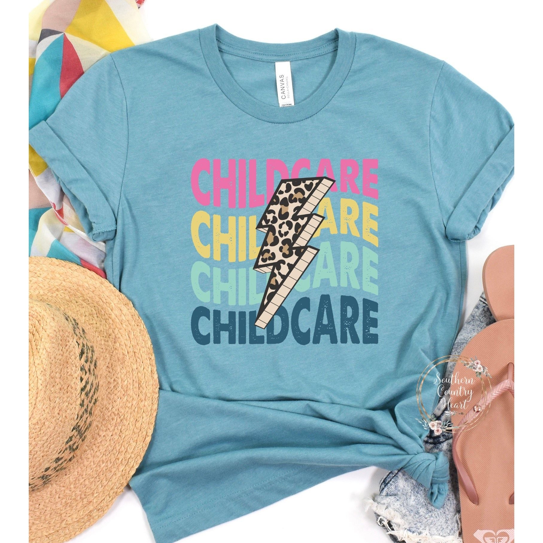 Childcare Bolt Tee - Shirt - southerncountryheart.com