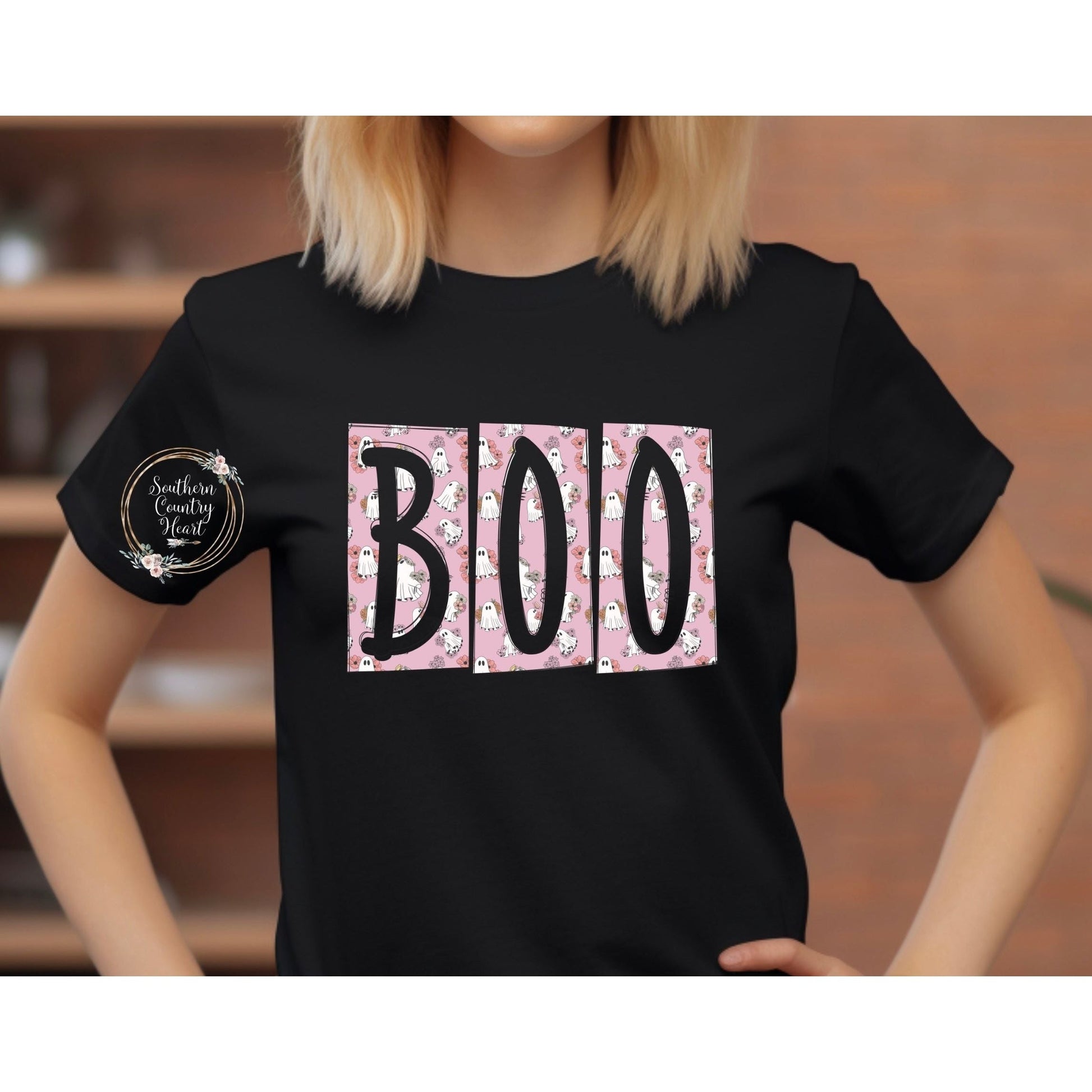 Groovy Ghost Boo Tee - Shirt - southerncountryheart.com