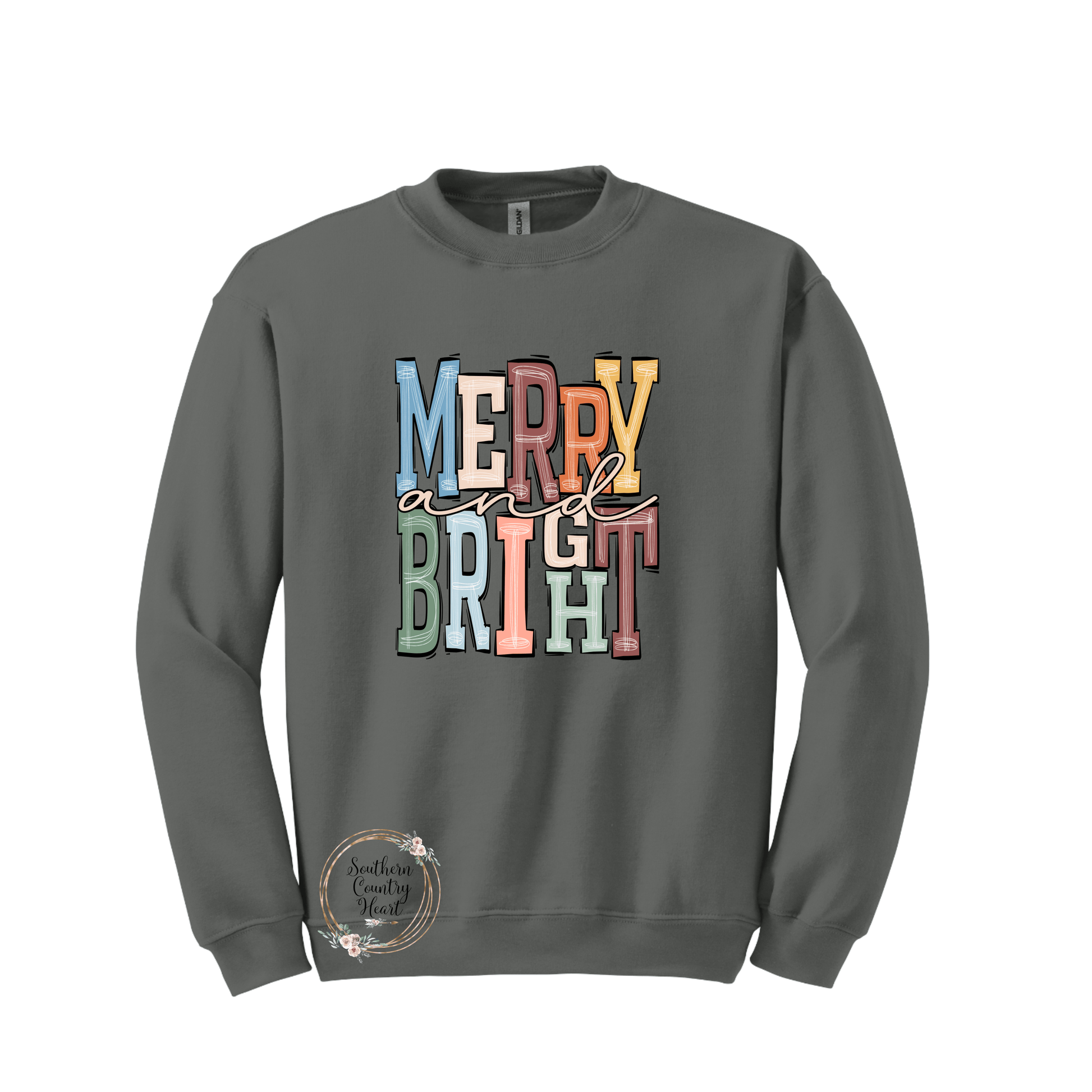 Boho Merry & Bright Sweatshirt - southerncountryheart.com
