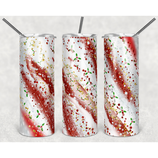 Milky Way Holly- 20 oz Skinny Tumblers w/ Lid and Straw