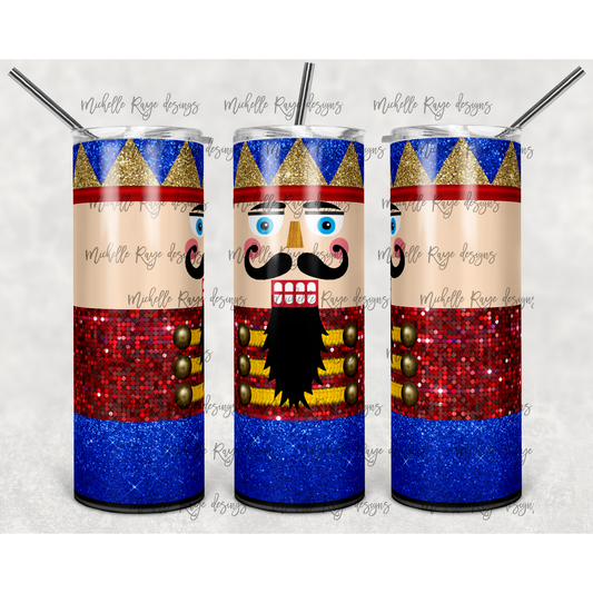 Nutcracker - 20 oz Skinny Tumblers w/ Lid and Straw