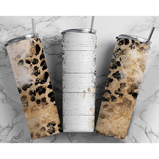 Leopard Rustic Boho Blank - Skinny Tumbler - southerncountryheart.com