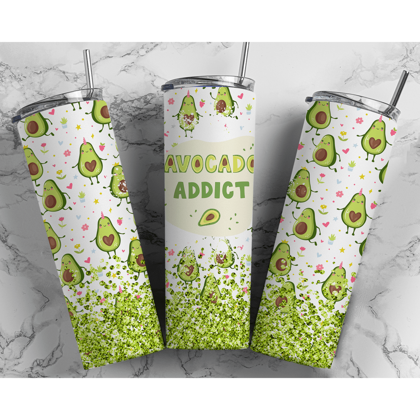 Avocado Addict - Skinny Tumbler - southerncountryheart.com