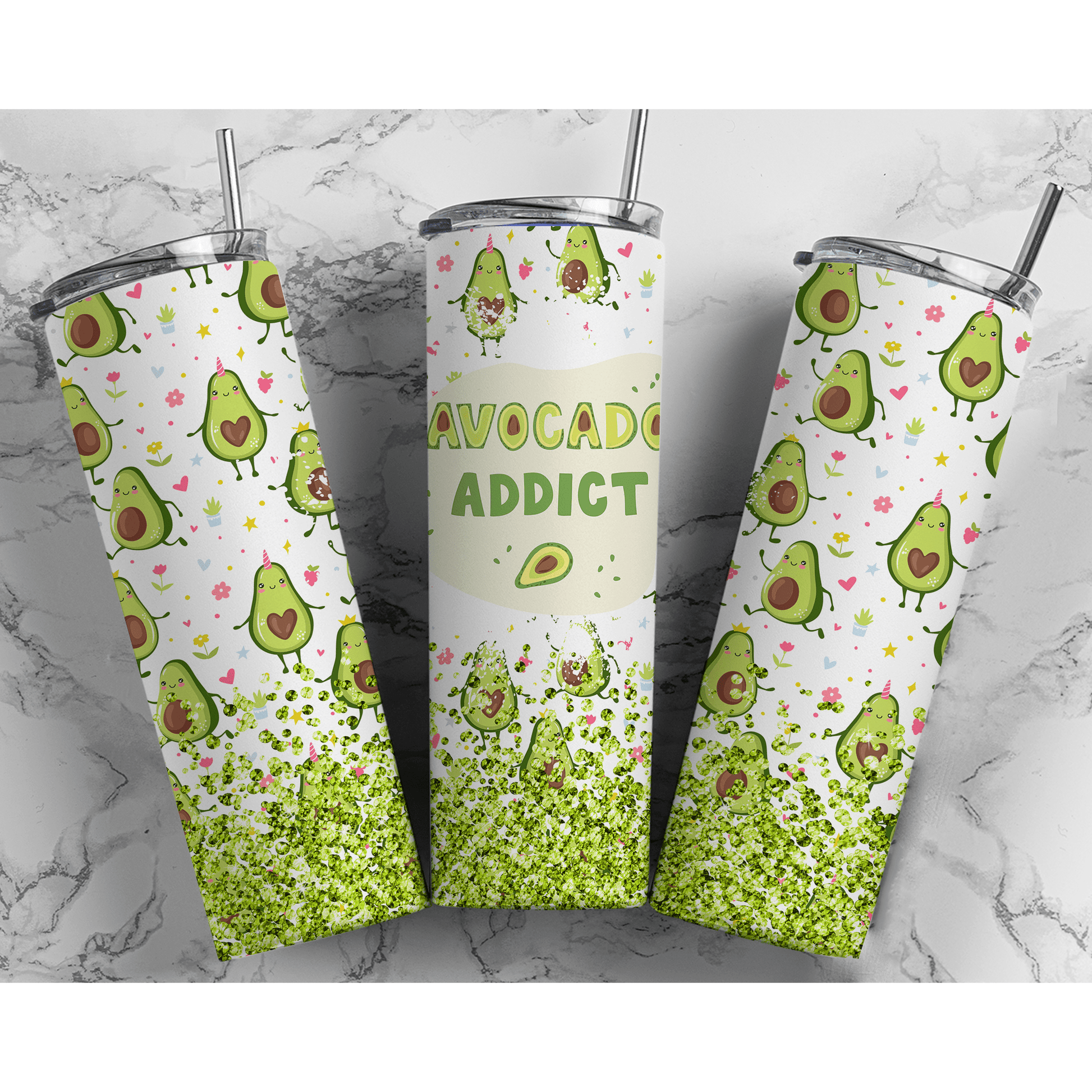 Avocado Addict - Skinny Tumbler - southerncountryheart.com