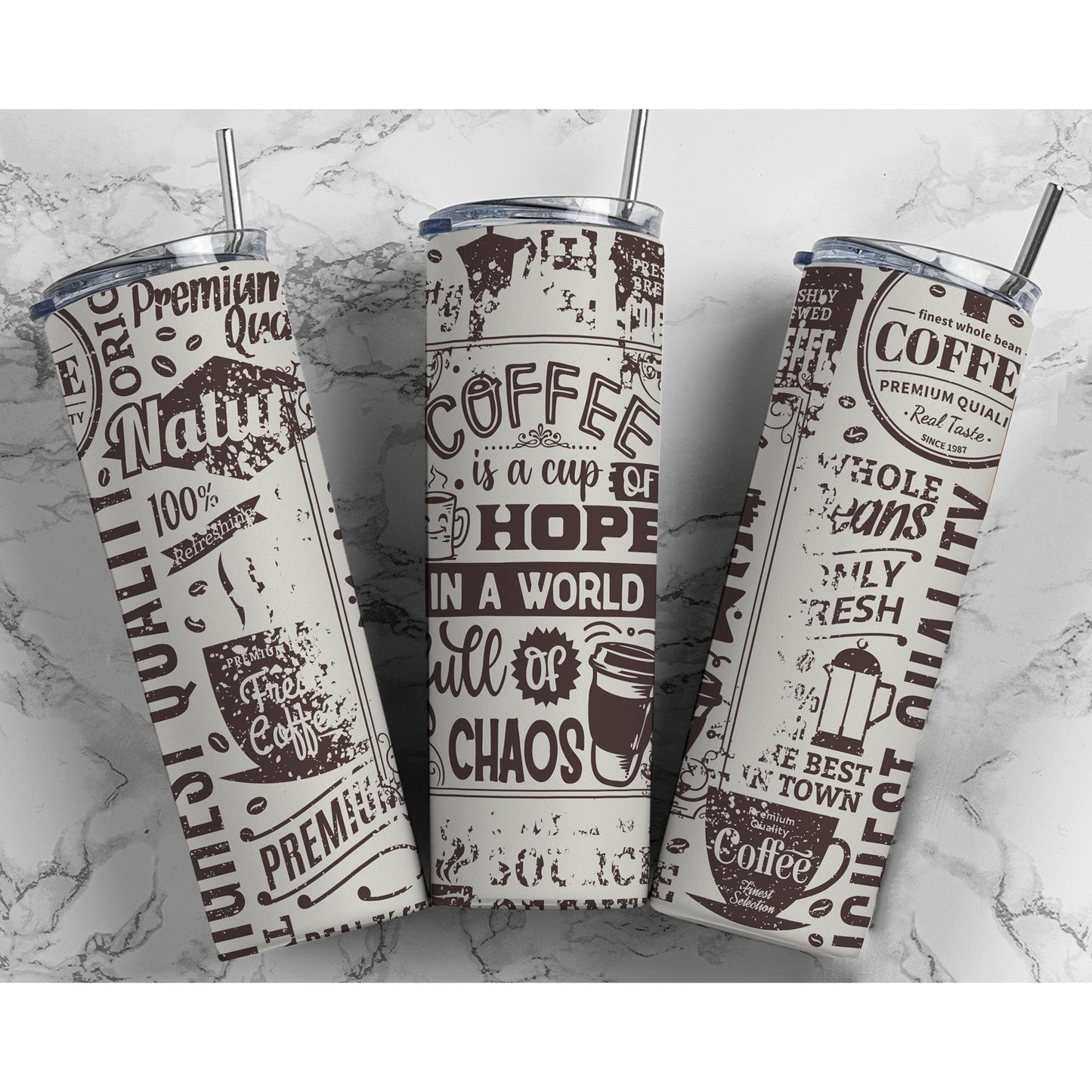 Coffee Is A Cup Of Hope - Skinny Tumbler - southerncountryheart.com
