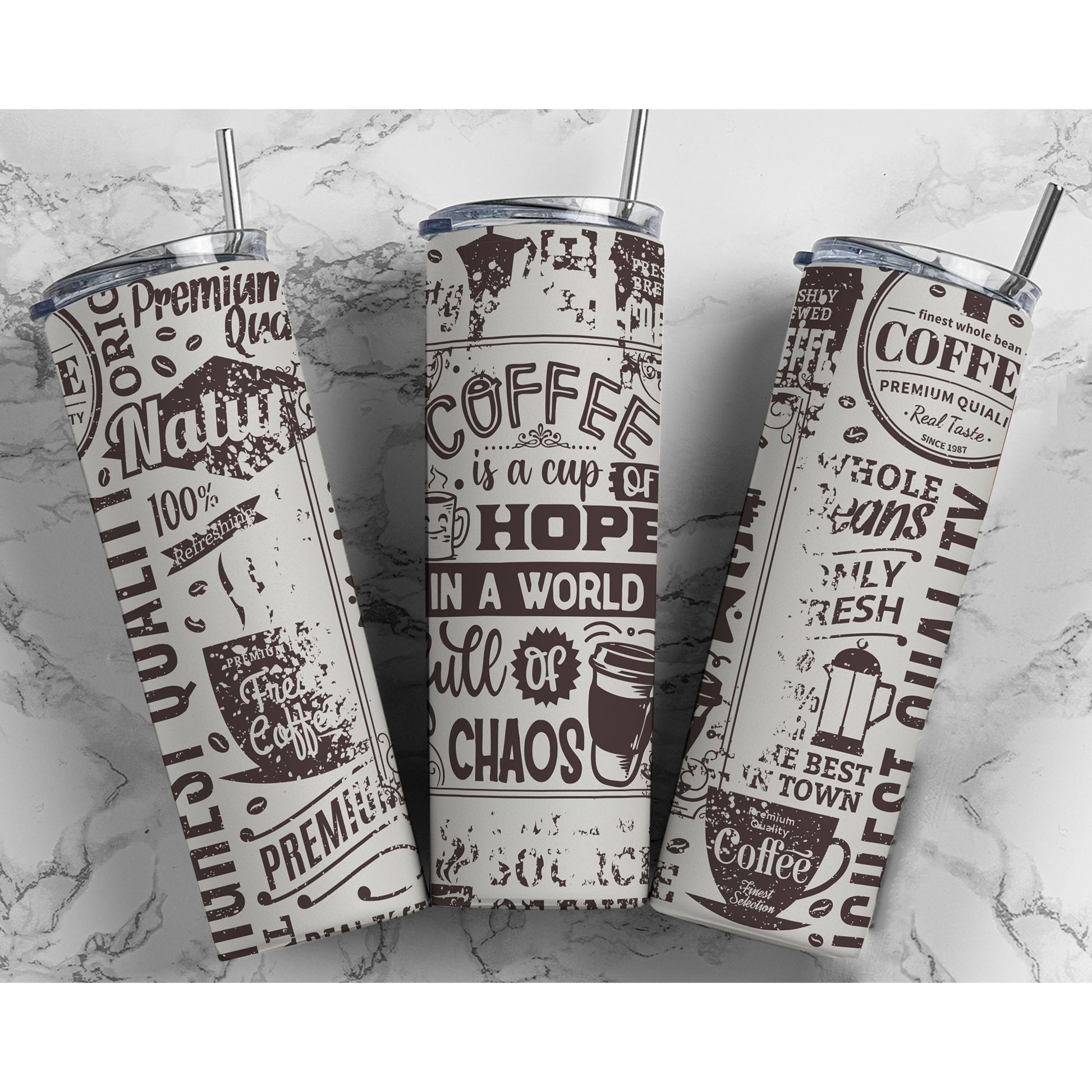 Coffee Is A Cup Of Hope - Skinny Tumbler - southerncountryheart.com
