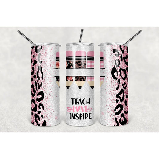 Teach Love Inspire - Skinny Tumbler - southerncountryheart.com