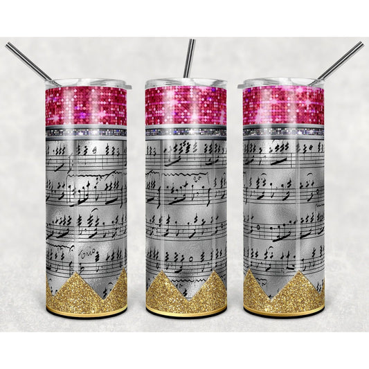 Pencil Music - Skinny Tumbler - southerncountryheart.com