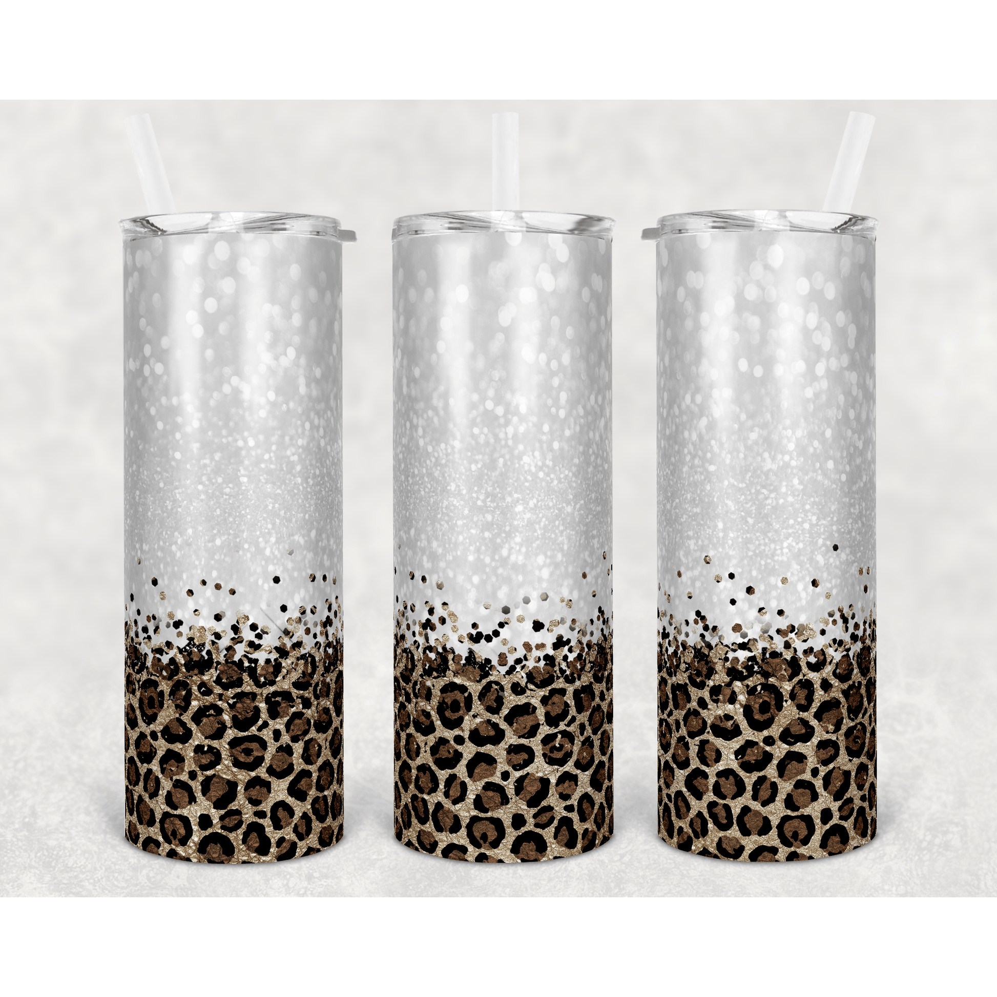 Leopard bottom Plain - Skinny Tumbler - southerncountryheart.com