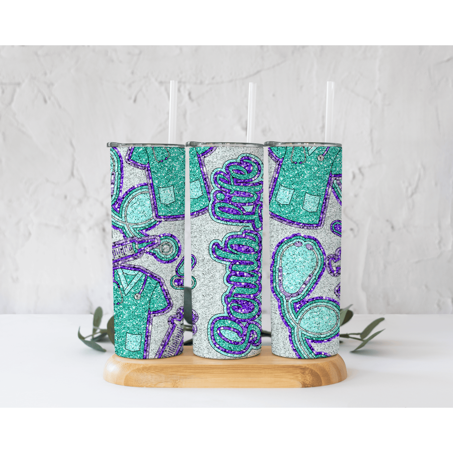Glitter Scrub Life - Skinny Tumbler - southerncountryheart.com