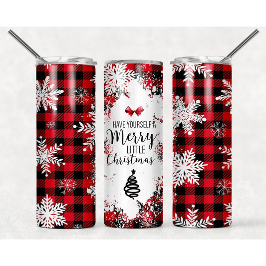 Have Yourself a Merry Little Christmas - Skinny Tumbler - southerncountryheart.com