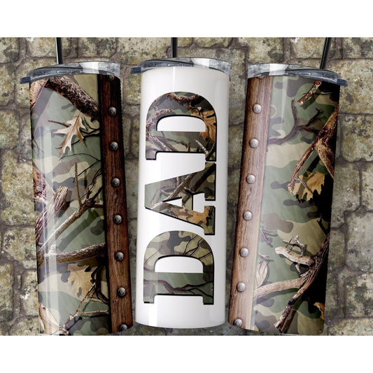 Dad Camo - Skinny Tumbler - southerncountryheart.com